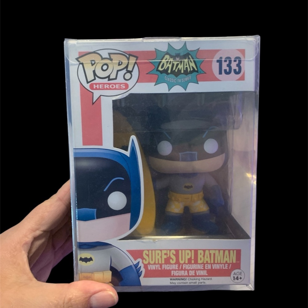 Vaulted Classic Tv Series 1966 Batman: Surfs up! Batman  Funko Pop in Protector